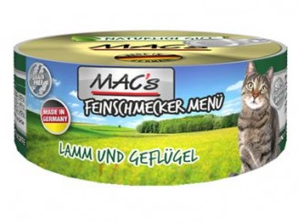 MACs Feinschmecker Menü 100g+80g Dose Lamm, Geflügel
