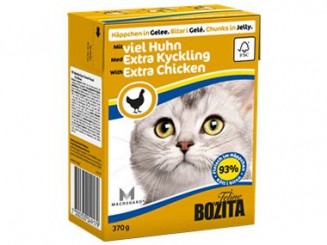 Bozita Häppchen in Gelee 370g Tetra Recart mit viel Huhn