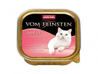 Animonda Vom Feinsten Adult 100g Schale Putenherzen