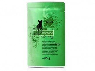 Catz Finefood 85g Frischebeutel No.23 Rind + Ente 