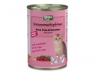 Grau generation pet Kitten 400g Dose Kittenmenü mit Rind, Pute und Karotte