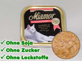 VERALTET Miamor Milde Mahlzeit 100g Schale, alle 4 Sorten je 1x 