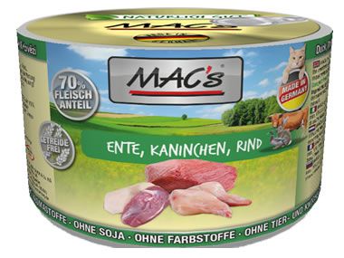 MACs 200g Dose Ente, Kaninchen + Rind