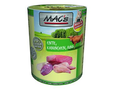 MACs 400g Dose Ente, Kaninchen + Rind