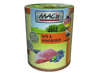 MACs 400g Dose Pute + Heidelbeeren