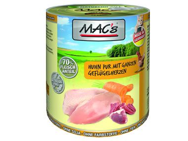 MACs 800g Dose Huhn mit ganzen Geflügelherzen