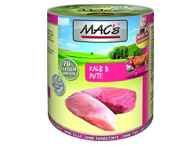 MACs 800g Dose Kalb + Pute