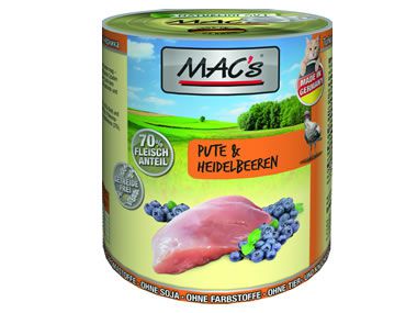 MACs 800g Dose Pute + Heidelbeeren