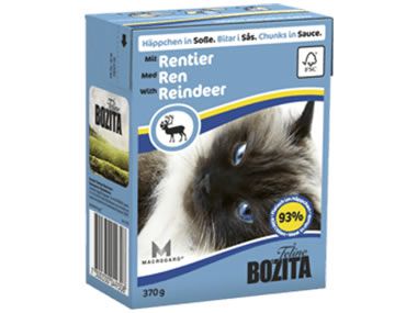 Bozita Häppchen in Soße 370g Tetra Recart mit Rentier