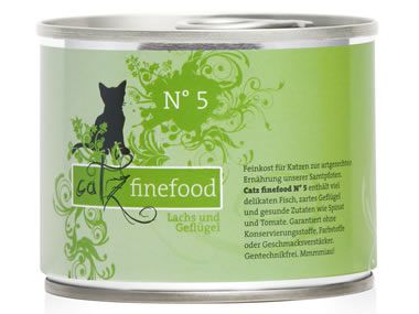 Catz Finefood 200g Dose No.5 Lachs + Geflügel