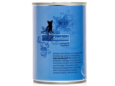 Catz Finefood 400g Dose No.17 Geflügel + Garnelen 