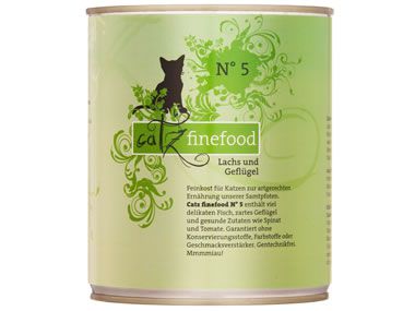 Catz Finefood 800g Dose No.5 Lachs + Geflügel