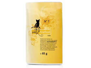 Catz Finefood 85g Frischebeutel No.7 Kalb 