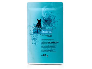 Catz Finefood 85g Frischebeutel No.13 Hering + Krabben