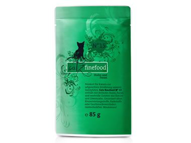 Catz Finefood 85g Frischebeutel No.15 Huhn + Fasan 