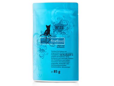 Catz Finefood 85g Frischebeutel No.21 Wild + Rotbarsch 