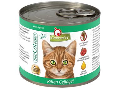 GranataPet DeliCatessen für Kitten 200g Dose Geflügel PUR