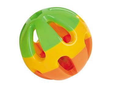 Dreifarbiger Ball mit Glöckchen 8cm von Nobby 