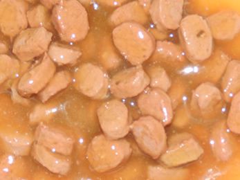 Das Fleisch im Miamor Ragout Royale in SauceKatzenfutter